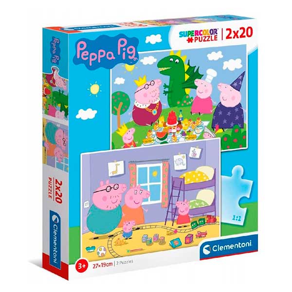Porquinha Peppa Puzzle 2x60p - Imagem 1