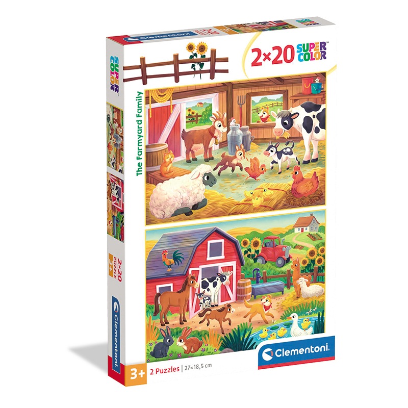 Puzzle 2x20p Familia Granjera