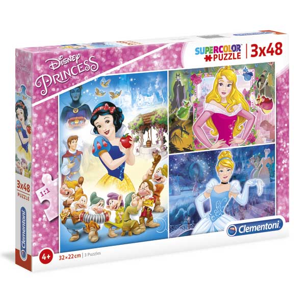 Puzzle 3x48 Princeses Disney - Imatge 1