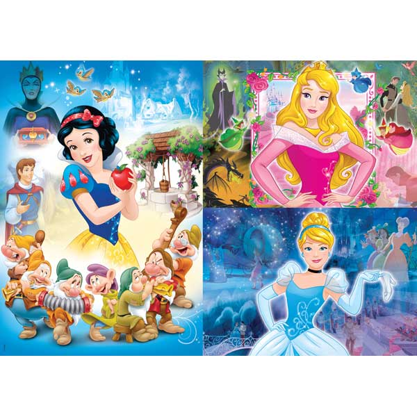 Puzzle 3x48 Princeses Disney - Imatge 1