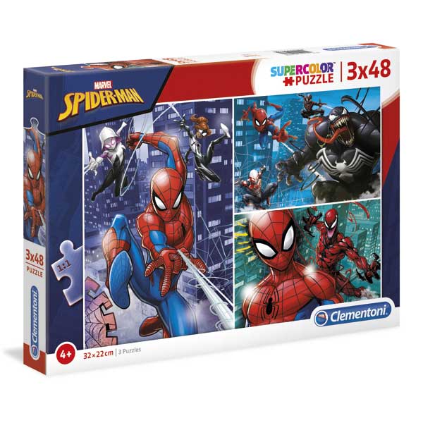 Puzzle 3x48p Spiderman - Imagen 1