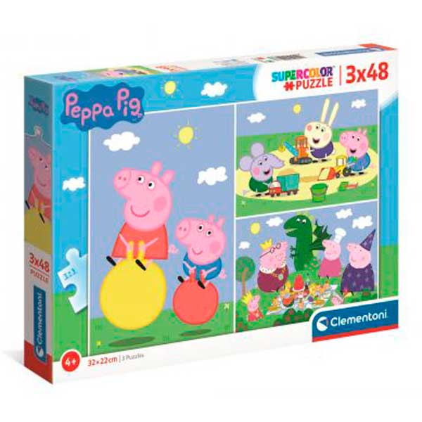 Peppa Pig Puzzle 3x48p - Imagen 1