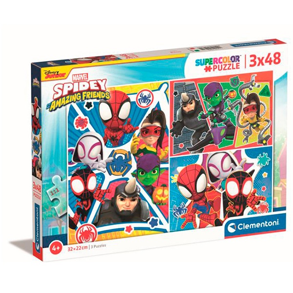 Puzzles Infantiles 3x48 Spidey And His Amazing Friends | JOGUIBA