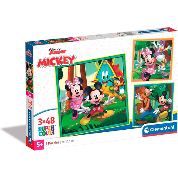 Mickey Quebra-cabeça 3x48p Disney - Imagem 1