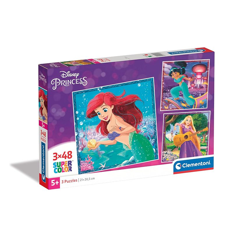 Puzzle Disney Princess 3x48p