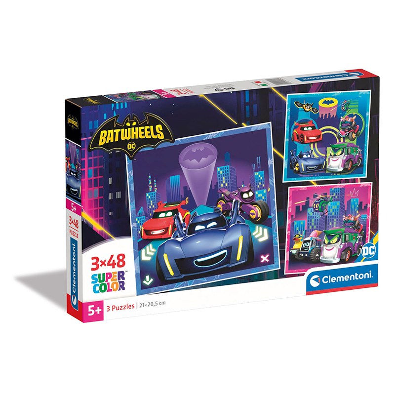 BatWheels Pack 3 puzzles 48p