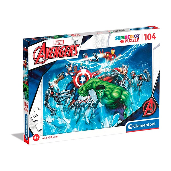 Puzzle Infantil 104 Avengers - Imagem 1