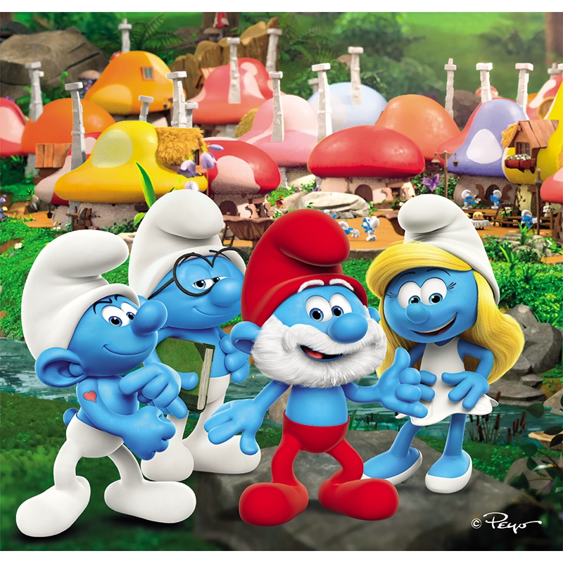 Puzzle 3x48p Pitufos - Imagen 1