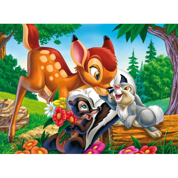 Puzzle 104p Bambi y Amigos - Imagen 1