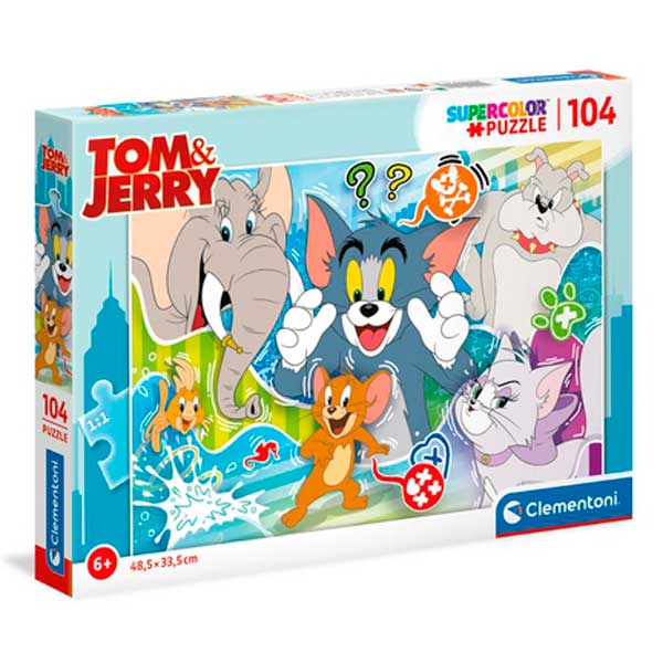 Tom e Jerry Puzzle 104p - Imagem 1