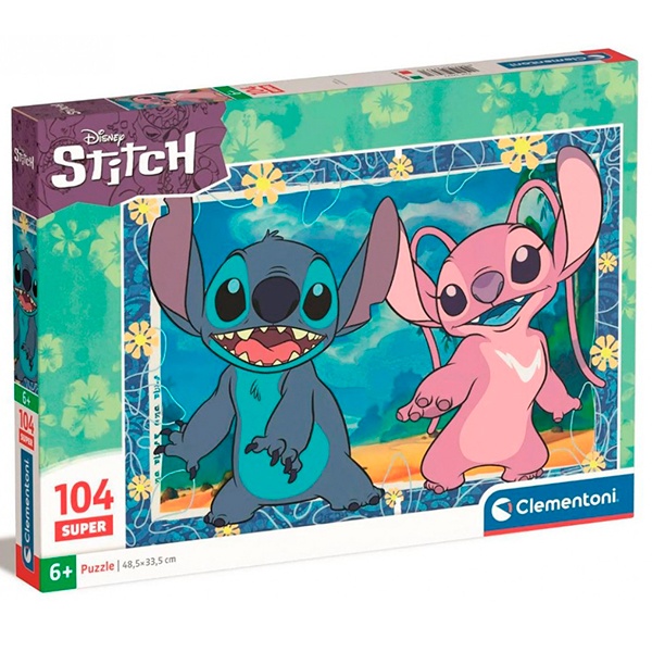 Quebra-cabeça 104p Disney Stitch Horizontal - Imagem 1