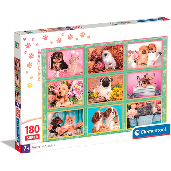 Quebra-cabeça 180p Puppies Collage