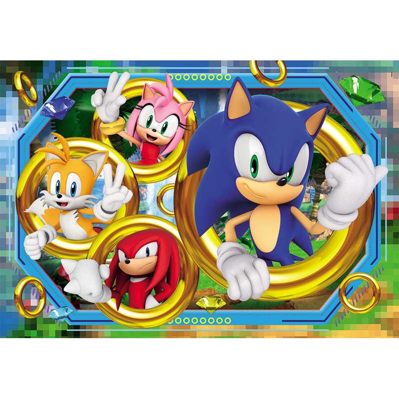 Puzzle 180p Square Box Sonic - Imagen 1