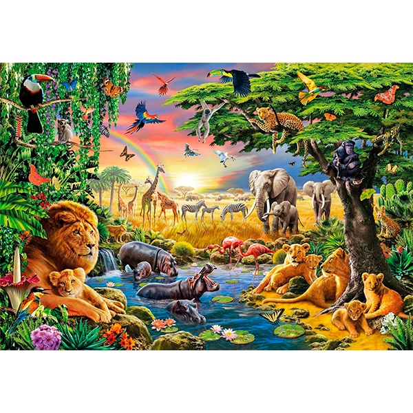 Puzzle 2000p The African Gathering - Imagen 1