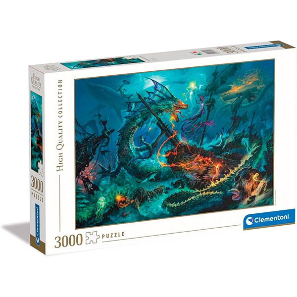 Puzzle 3000p The Underwater Battle - Imagen 1