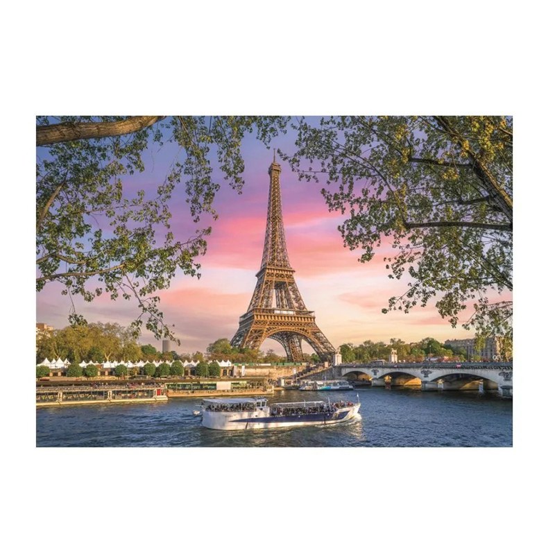 Puzzle 3000p Torre Eiffel Iron Lady in Pink - Imagen 1