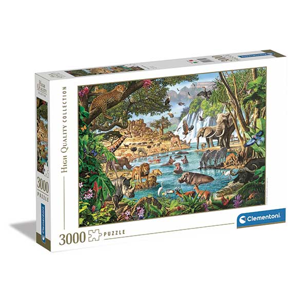 Puzzle 3000p African Waterhole - Imagen 1