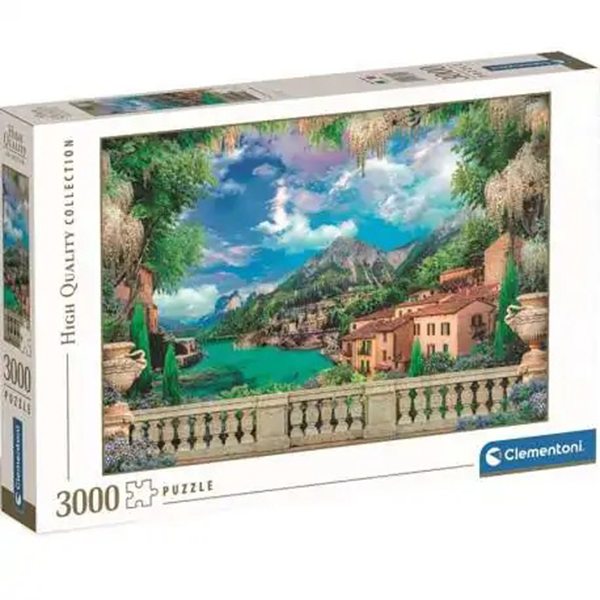 Puzzle 3000 Piezas Exuberante Terraza En El Lago - Imagen 1