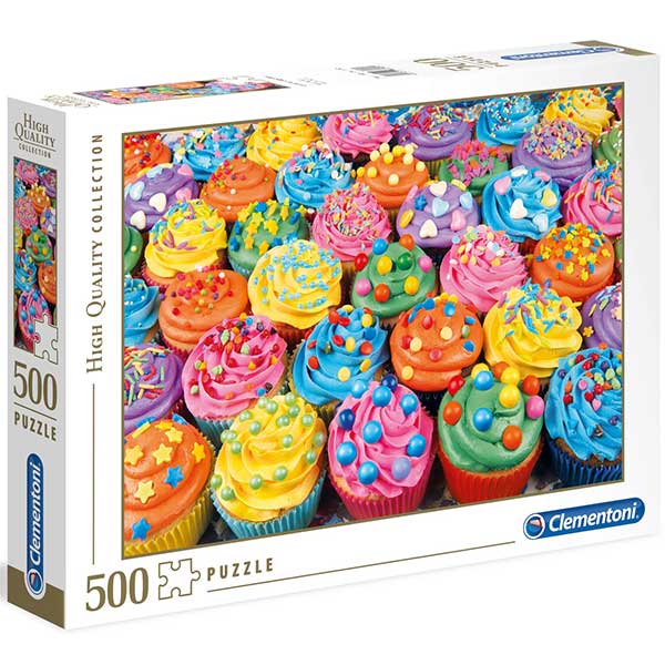 Puzzle 500p Colourful Cupcakes - Imagen 1