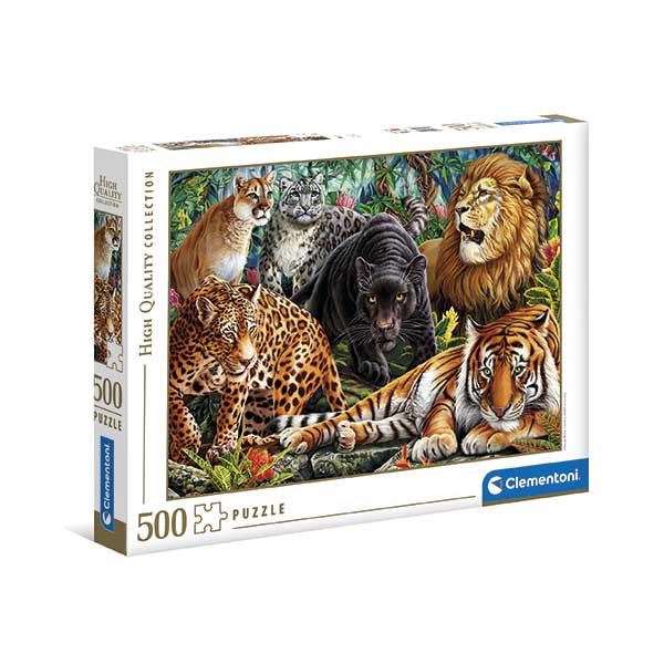 Puzzle 500p Gatos Selvagens - Imagem 1