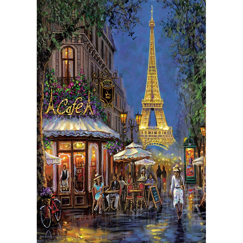 Puzzle 500p Café Torre Eiffel - Imagen 1