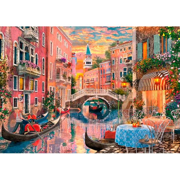Puzzle 6000p HQC Sunset em Veneza - Imagem 1