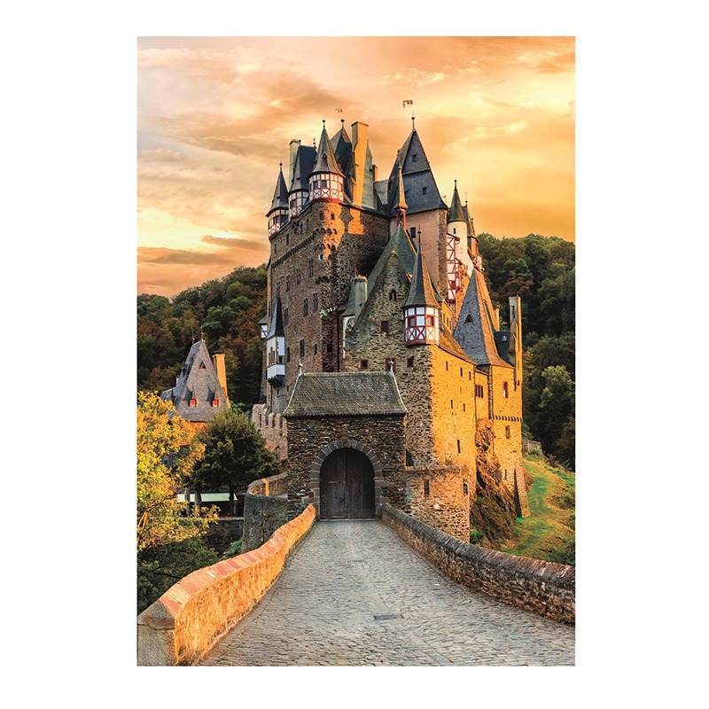 Puzzle 1000p Hora Dorada en El Castillo Eltz - Imagen 1