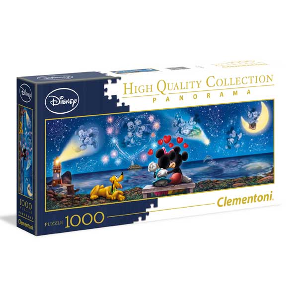 Puzzle 1000p Mickey y Minnie Panorámico - Imagen 1