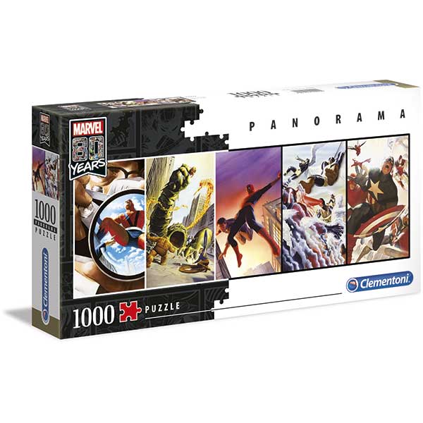 Puzzle 1000p Marvel 80 Years Panorámico - Imagen 1