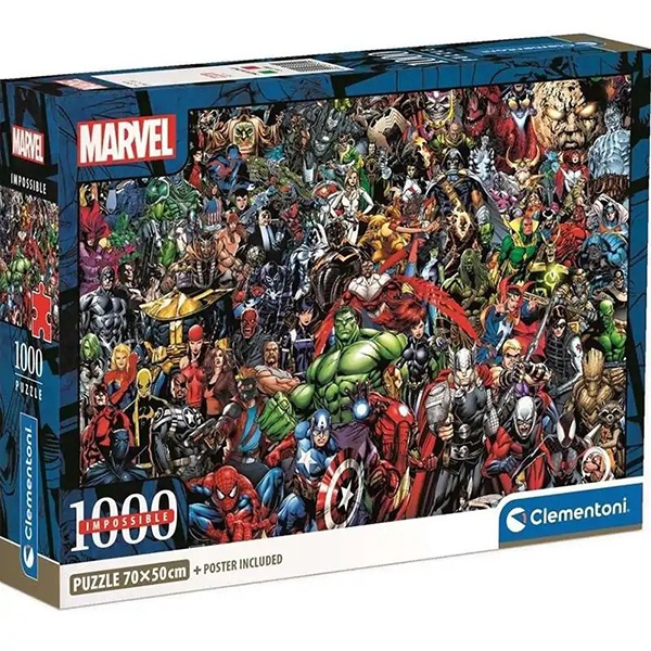 Puzzle 1000p Impossible Marvel - Imagem 1