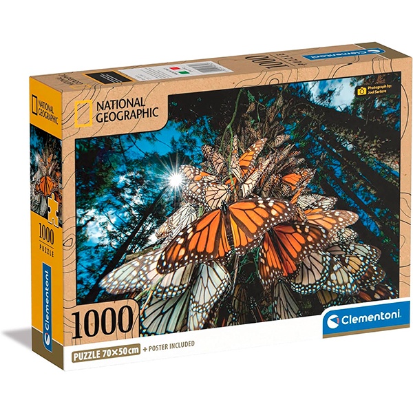 Puzzle 1000p National Geographic Papallones - Imatge 1