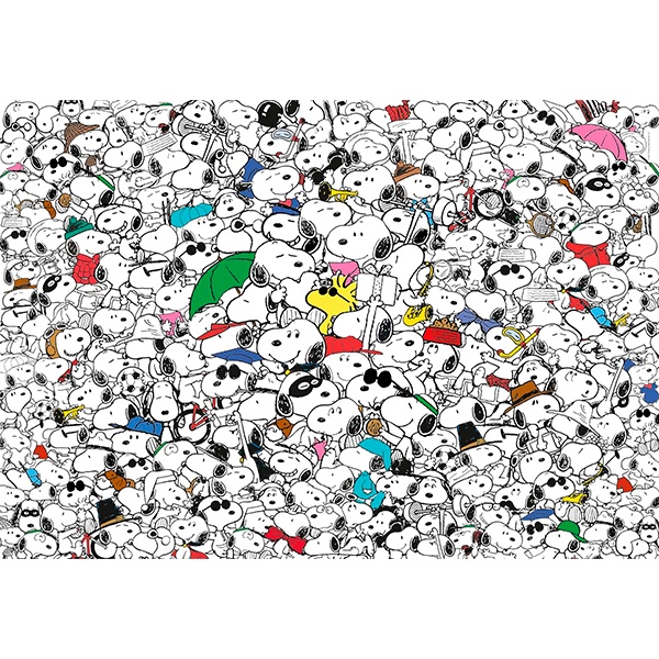 Puzzle 1000p Peanuts Snoopy Impossible - Imagen 1