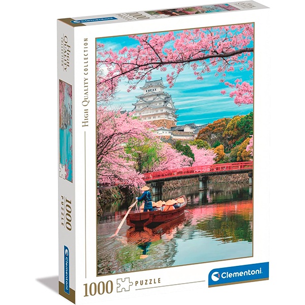 Puzzle 1000p Himeji Castle in Spring - Imagen 1