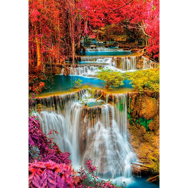 Puzzle 1000p Colorful Thai Falls - Imagen 1