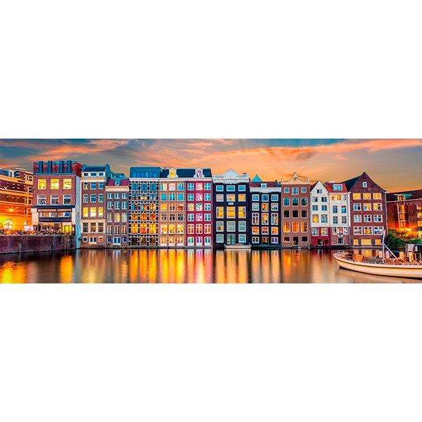 Puzzle 1000p Bright Amsterdam Panorama - Imatge 