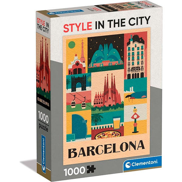 Puzzle 1000p Style The City Barcelona - Imagen 1