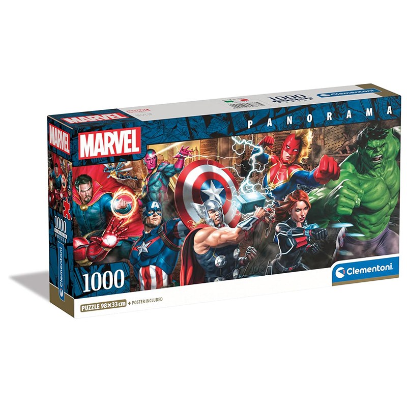Puzzle Marvel Panorâmico 1000p