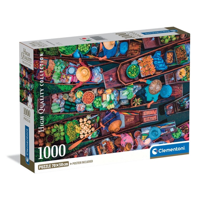 Puzzle Thai Mercado Flutuante 1000p