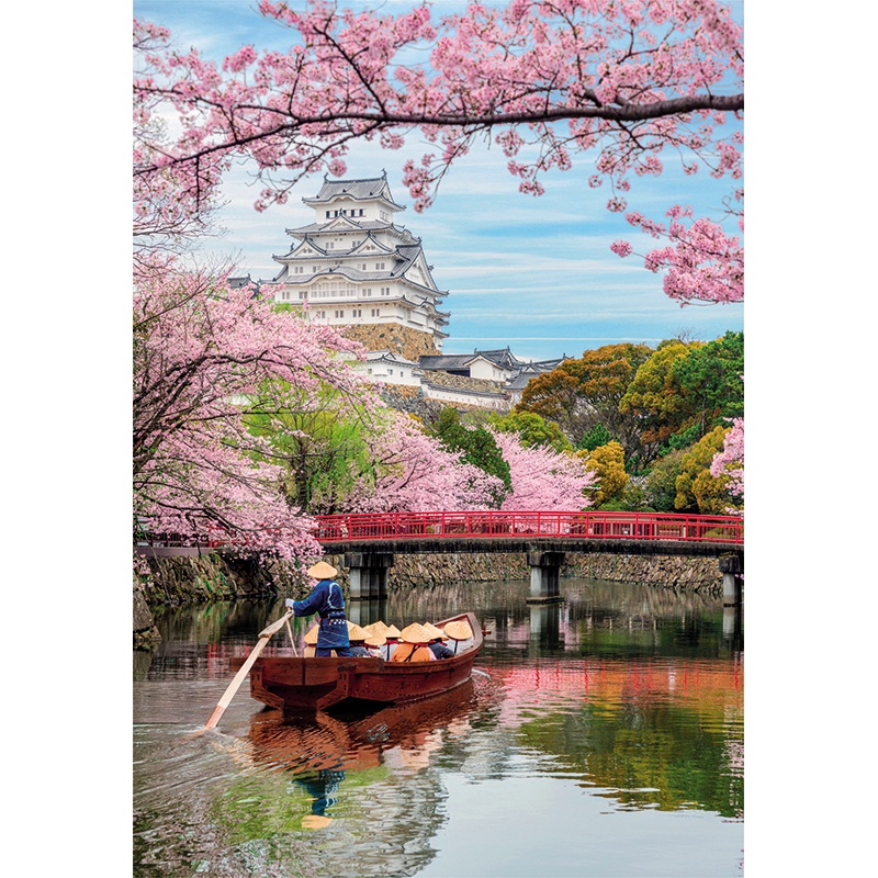 Puzzle 1000p Himeji Castle in Spring - Imagen 1