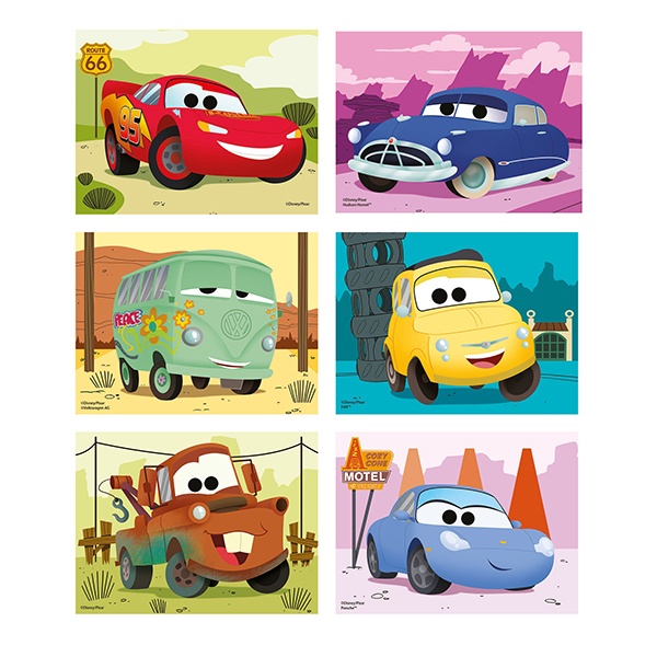 Cubos infantiles 12p Cars - Imagen 1