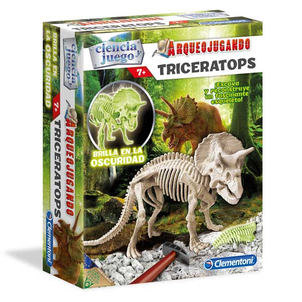 Joc Arqueojugant Triceratops Fluorescent - Imatge 1