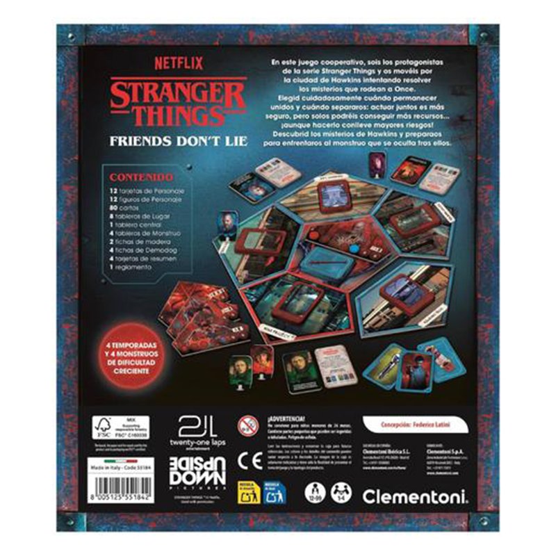 Stranger Things - Juego de mesa Friends Don’t Lie - Imagen 1