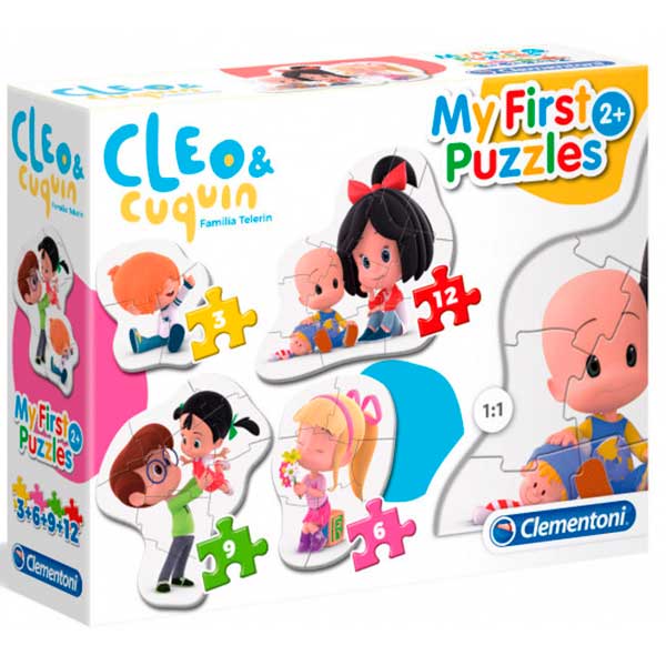 Puzzle Progresivo 3+6+9+12 Cleo & Cuquin - Imagen 1