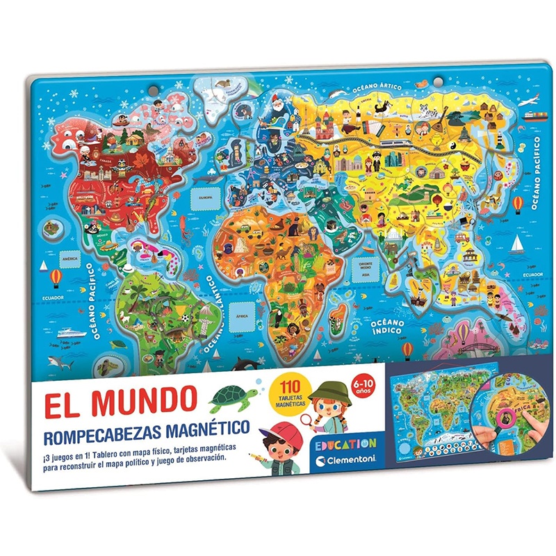 Geopuzzle Magnético: El Mundo