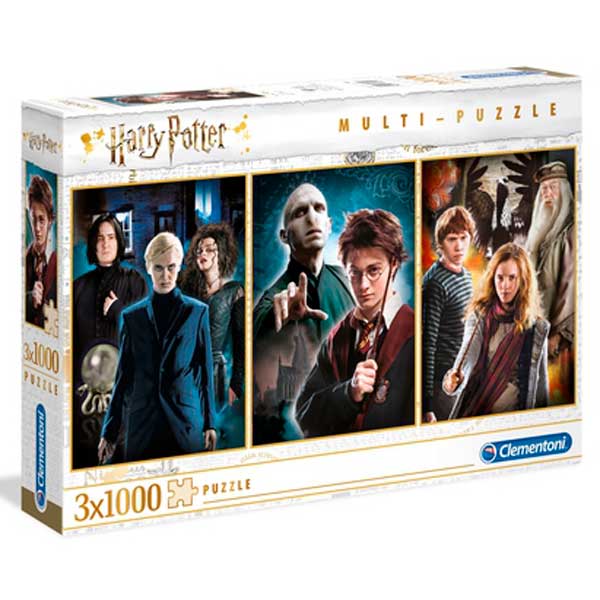 Harry Potter Puzzle 3x1000p - Imagem 1