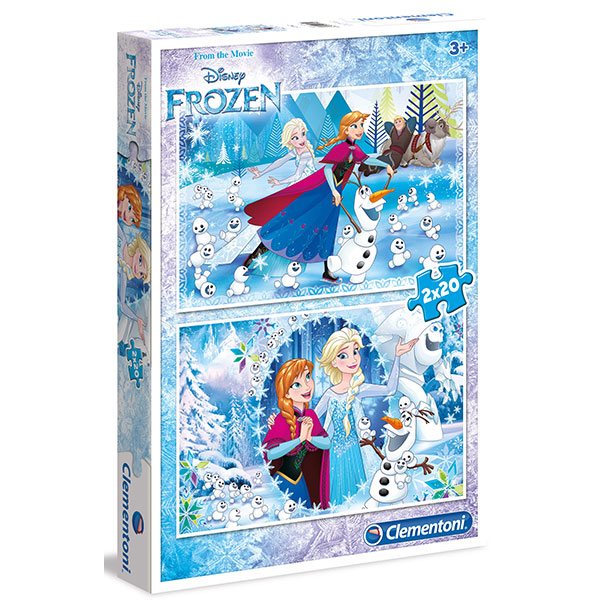 Puzzle 2x20p Frozen - Imagen 1