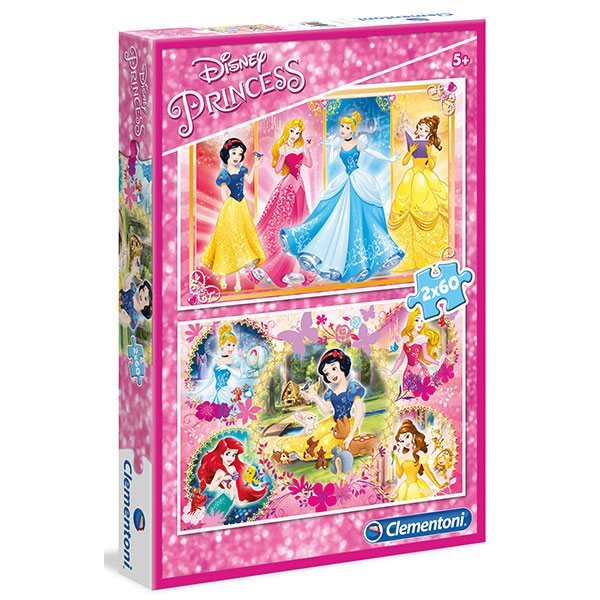 Puzzle 2x60p Princeses - Imagen 1