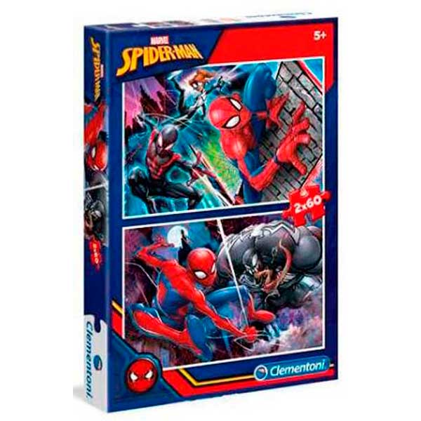 Puzzle 2x60p Spiderman - Imagen 1