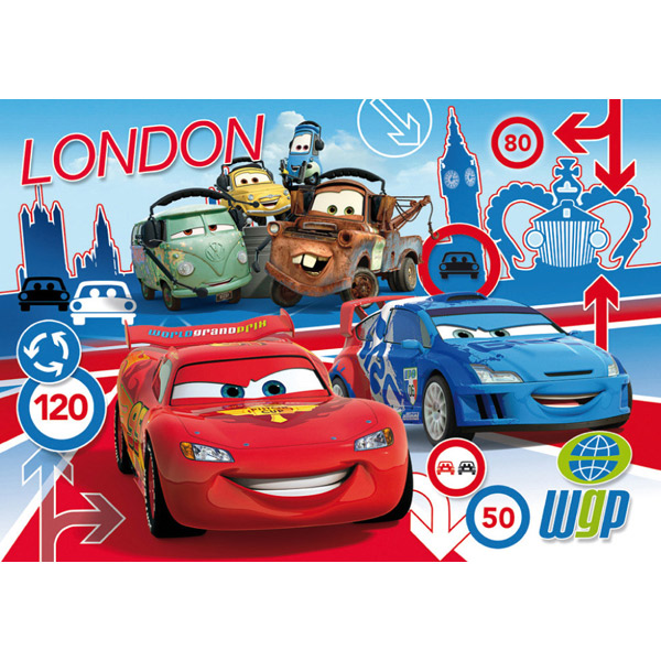 Puzzle 100p Cars 2 Londres - Imatge 1