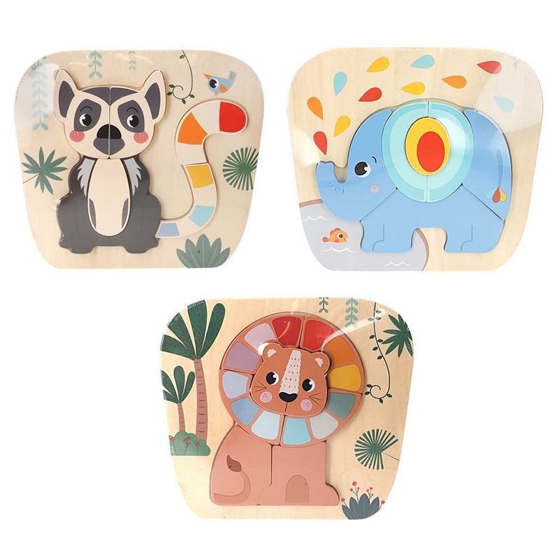 Woomax Puzzle de Madeira Animais da Selva